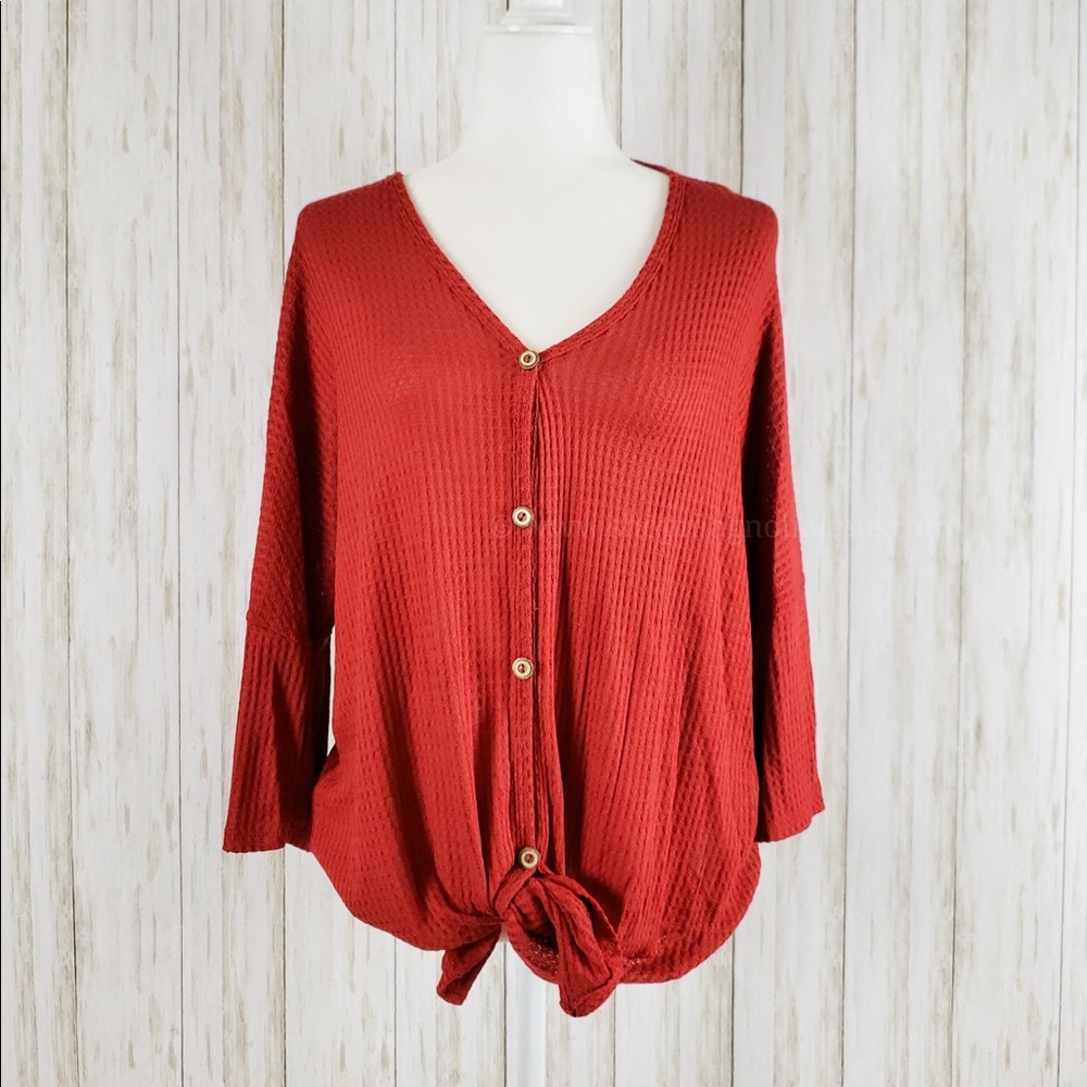 *Plus* Drop Shoulder Solid Top